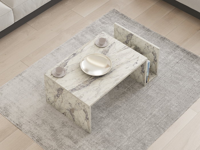 Hanah Home Mesa de Centro Memo - Freesia Marble